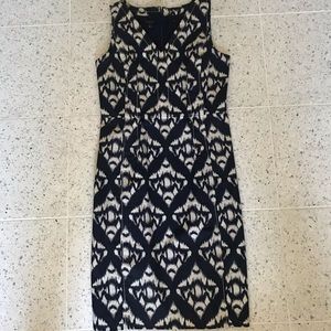 {Talbots} Ikat Print Sheath Dress